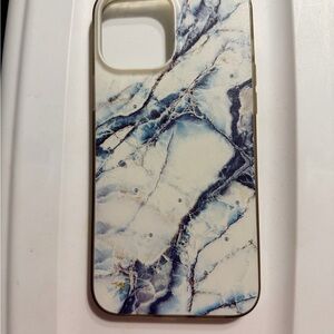 Elegant Blue and White Marble Phone Case